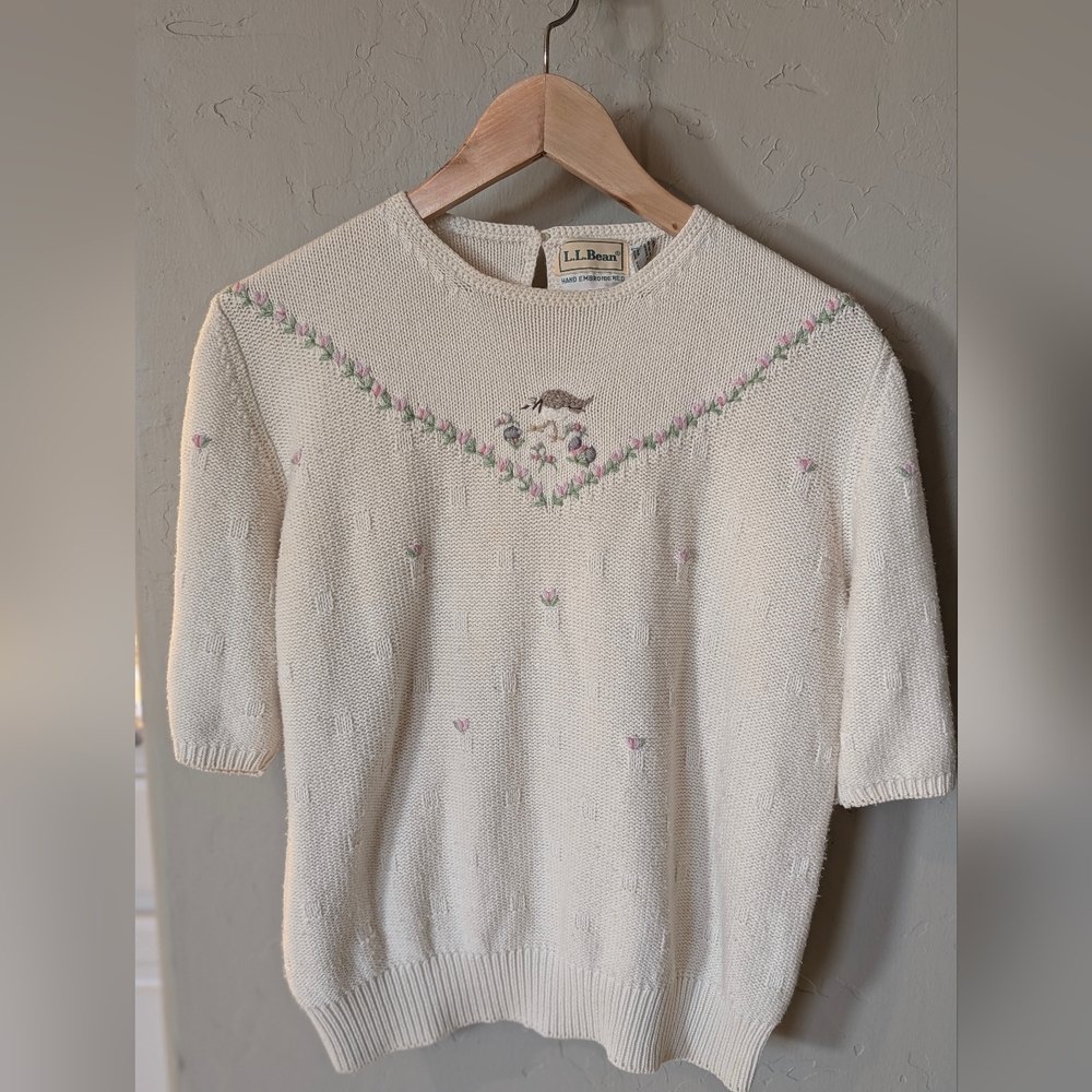 Vintage L.L. Bean Cream Sweater